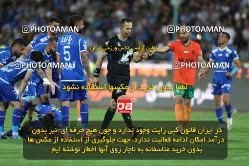 2236294, Iran pro league, 2023-2024، Persian Gulf Cup، Week 22، Second Leg، 2024/04/06، Tehran، Azadi Stadium، Esteghlal 2 - 2 Mes Rafsanjan