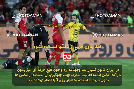 2257804, Tehran, Iran, 23rd period Iran pro league, 2023-2024، Persian Gulf Cup، Week 25، Second Leg، 2024/05/01، Azadi Stadium، Persepolis 0 - 0 Sepahan