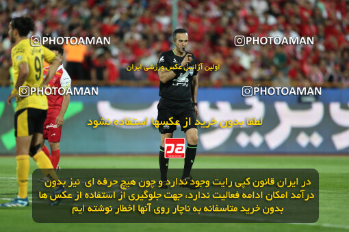 2257813, Tehran, Iran, 23rd period Iran pro league, 2023-2024، Persian Gulf Cup، Week 25، Second Leg، 2024/05/01، Azadi Stadium، Persepolis 0 - 0 Sepahan
