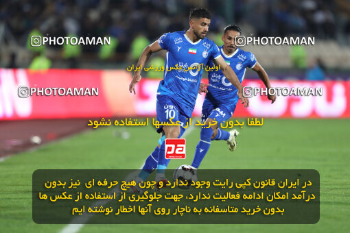 2271185, Tehran, Iran, Iran pro league, 2023-2024، Persian Gulf Cup، Week 26، Second Leg، Esteghlal 2 v 1 Zob Ahan Esfahan on 2024/05/06 at Azadi Stadium